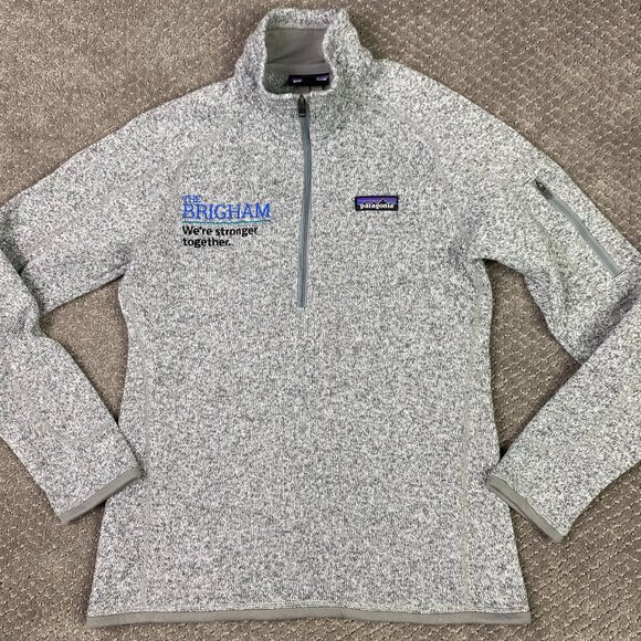Patagonia Better Sweater Women's Small Gray Pullover Fleece 1/4 1/2 Zip 25618 - Picture 1 of 12
